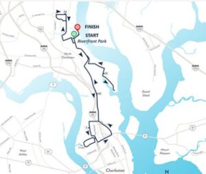 charleston area map showing lowvelo 19 routes