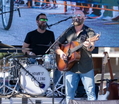 band playing on stage